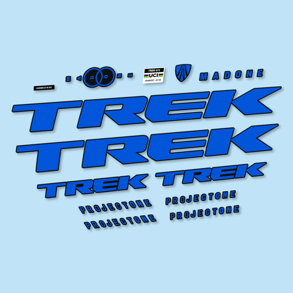 Stickers for Trek Madone SL y SLR Gen 8, Frame vinyl decals - Sea Blue