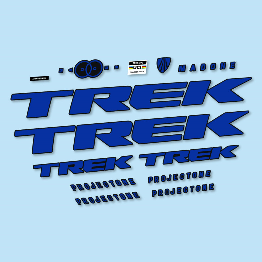 Stickers for Trek Madone SL y SLR Gen 8, Frame vinyl decals - Ultramarine Blue