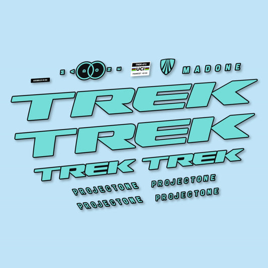 Stickers for Trek Madone SL y SLR Gen 8, Frame vinyl decals - Blue Green