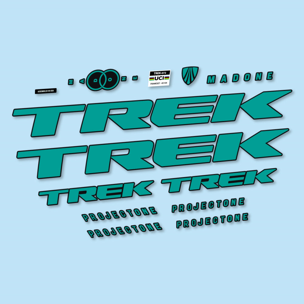 Stickers for Trek Madone SL y SLR Gen 8, Frame vinyl decals - Petrol Turquoise