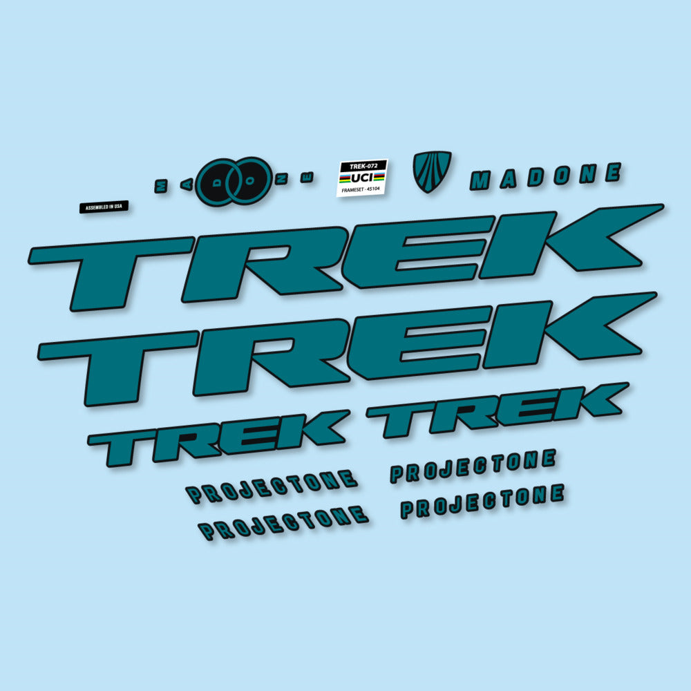 Stickers for Trek Madone SL y SLR Gen 8, Frame vinyl decals - Dark Turquoise