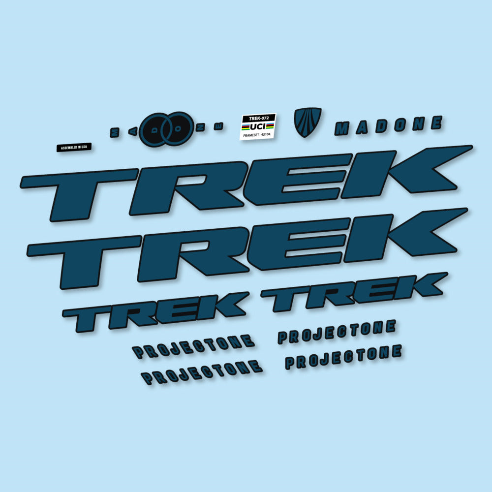 Stickers for Trek Madone SL y SLR Gen 8, Frame vinyl decals - Dark Lake