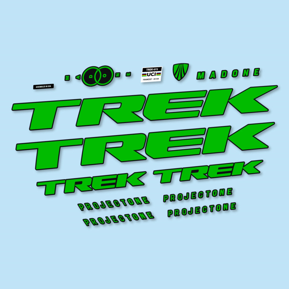 Stickers for Trek Madone SL y SLR Gen 8, Frame vinyl decals - Grass Green