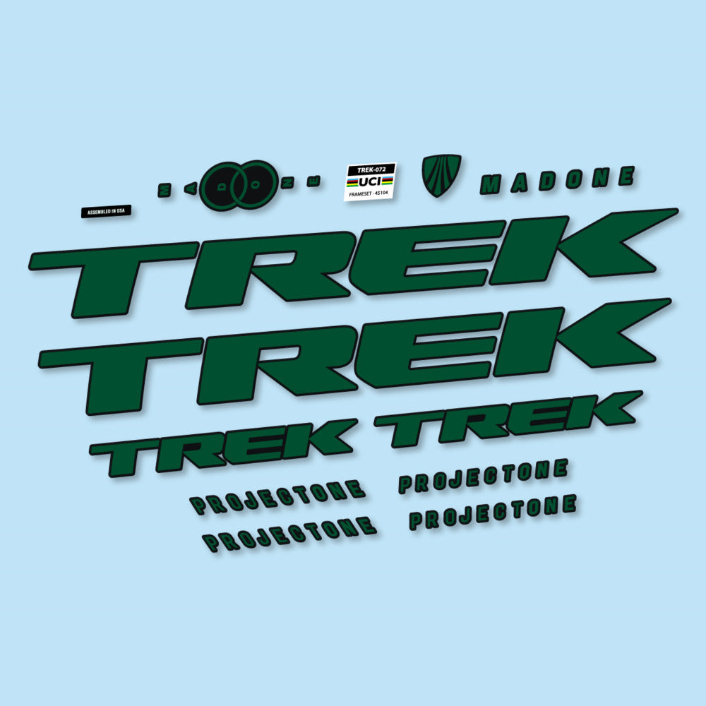 Stickers for Trek Madone SL y SLR Gen 8, Frame vinyl decals - Dark Green