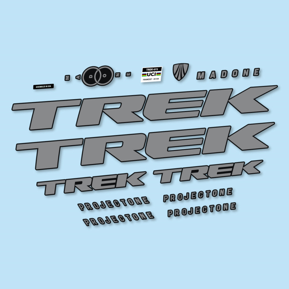 Stickers for Trek Madone SL y SLR Gen 8, Frame vinyl decals - Traffic Grey