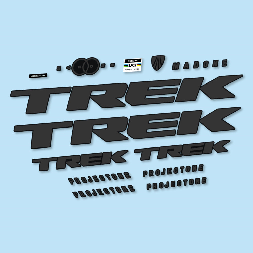 Stickers for Trek Madone SL y SLR Gen 8, Frame vinyl decals - Very Dark Grey
