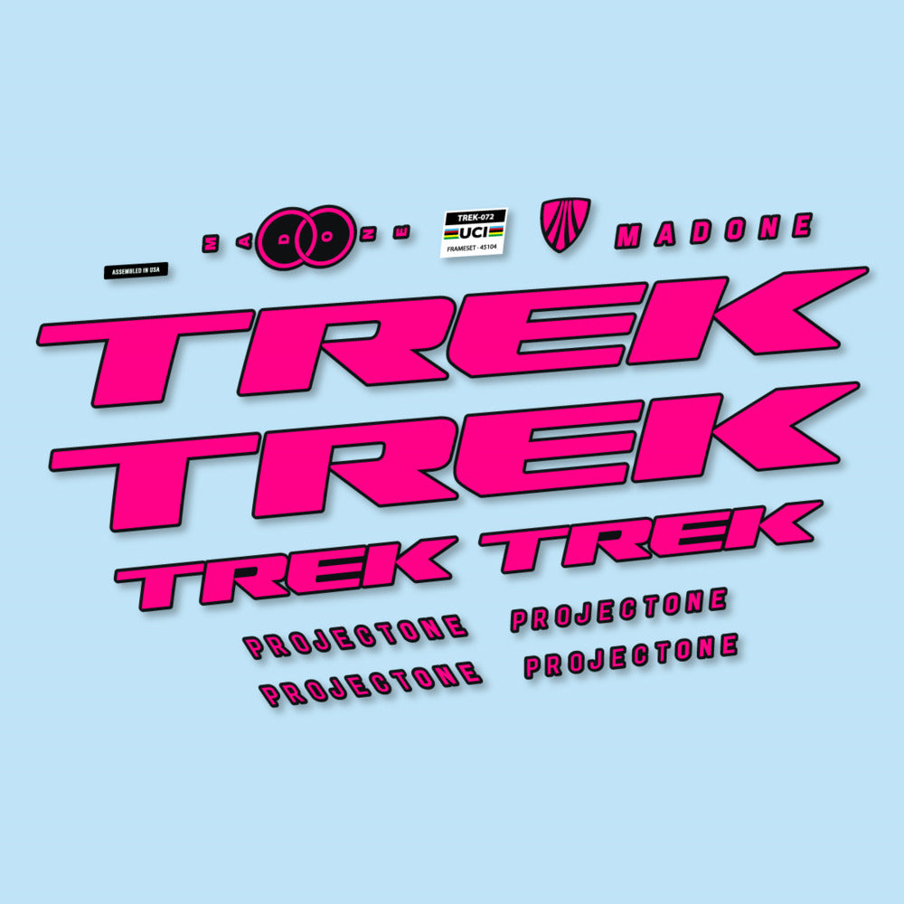 Stickers for Trek Madone SL y SLR Gen 8, Frame vinyl decals - Neon Pink