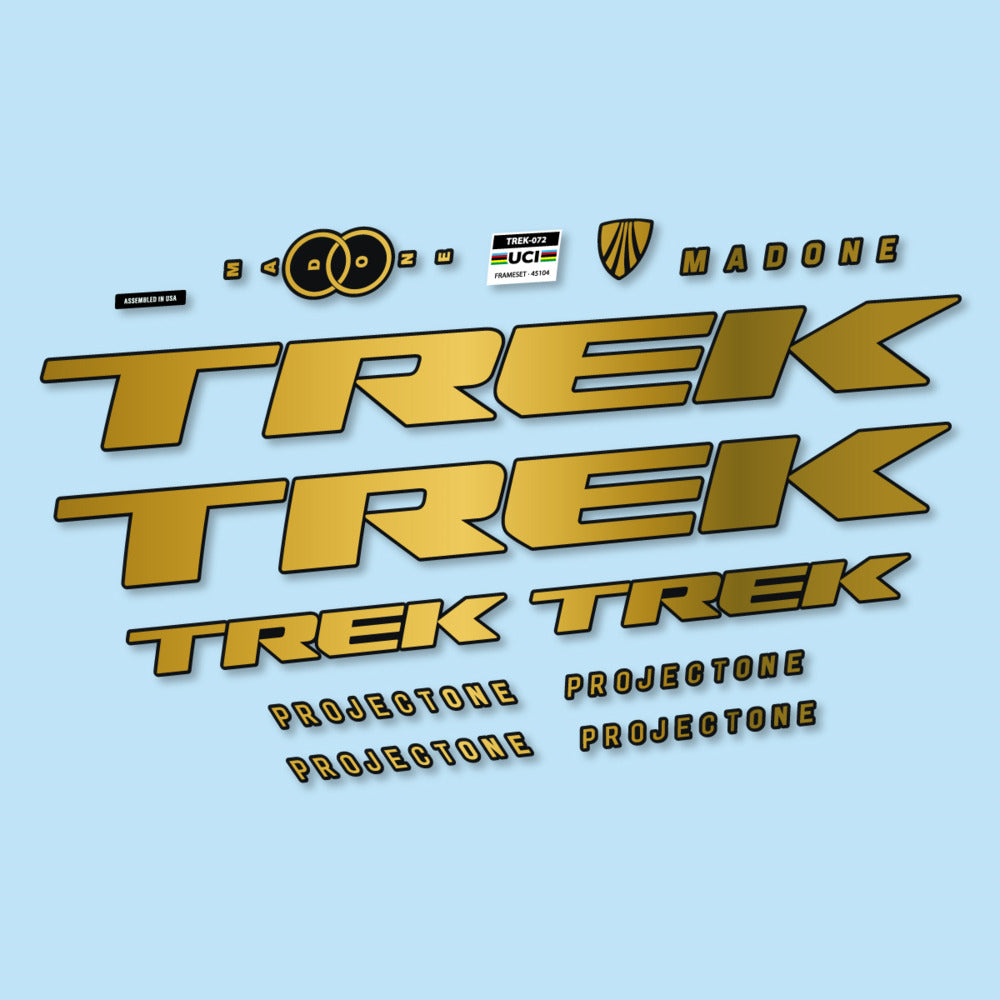 Stickers for Trek Madone SL y SLR Gen 8, Frame vinyl decals - Gold