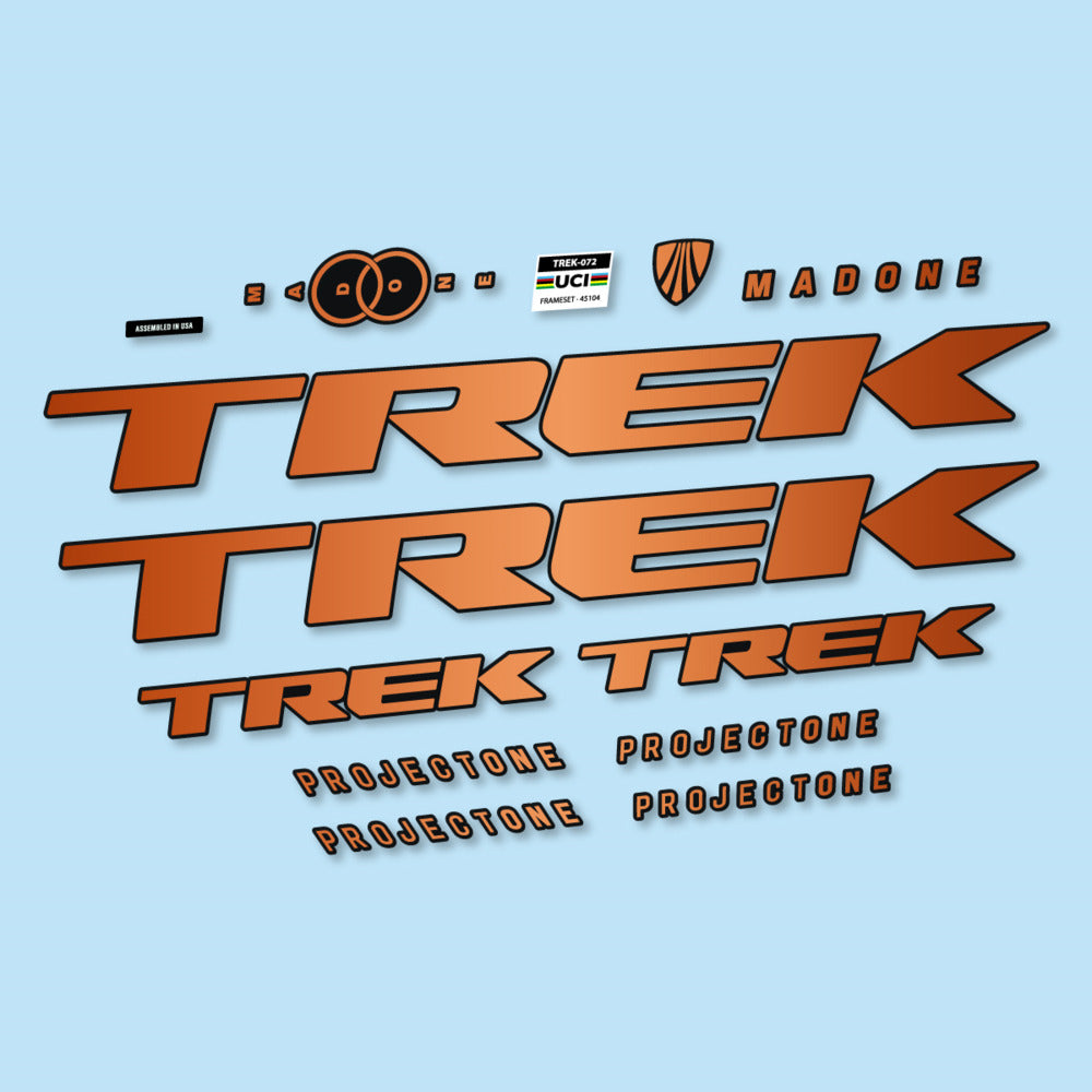 Stickers for Trek Madone SL y SLR Gen 8, Frame vinyl decals - Bronze
