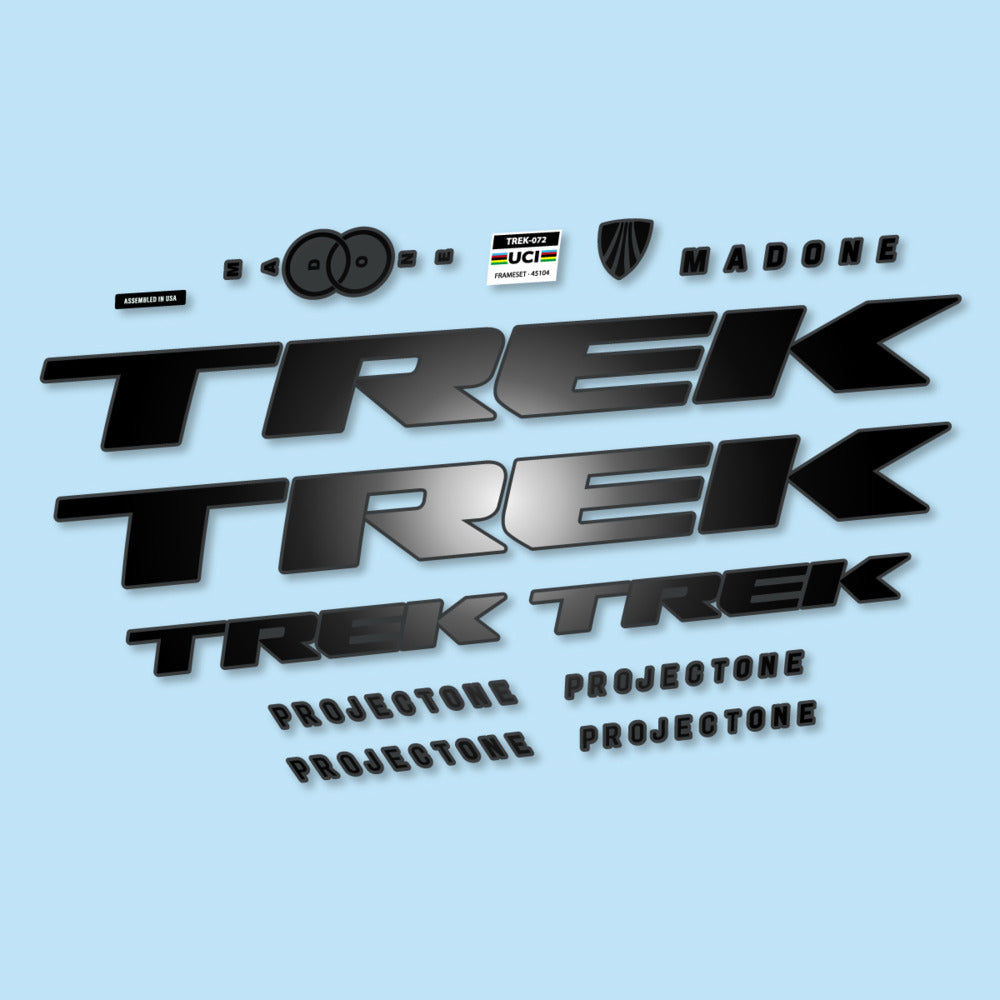 Stickers for Trek Madone SL y SLR Gen 8, Frame vinyl decals - Black