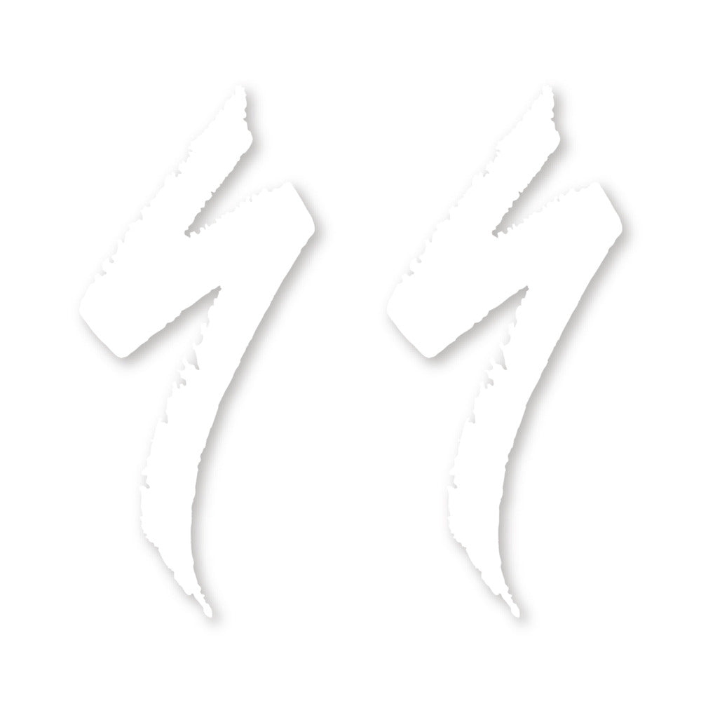 Stickers for Specialized Frame Logos vinyl decals - White