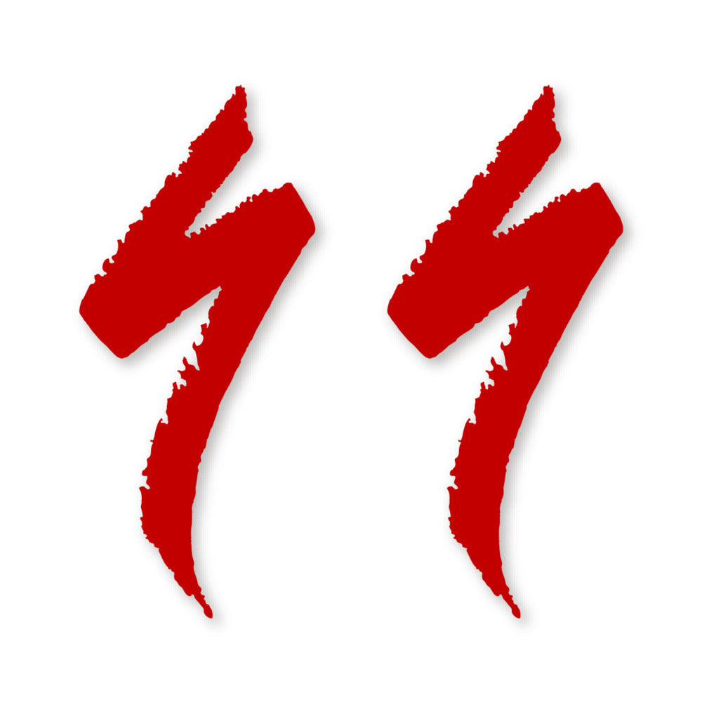 Stickers for Specialized Frame Logos vinyl decals - Medium Red