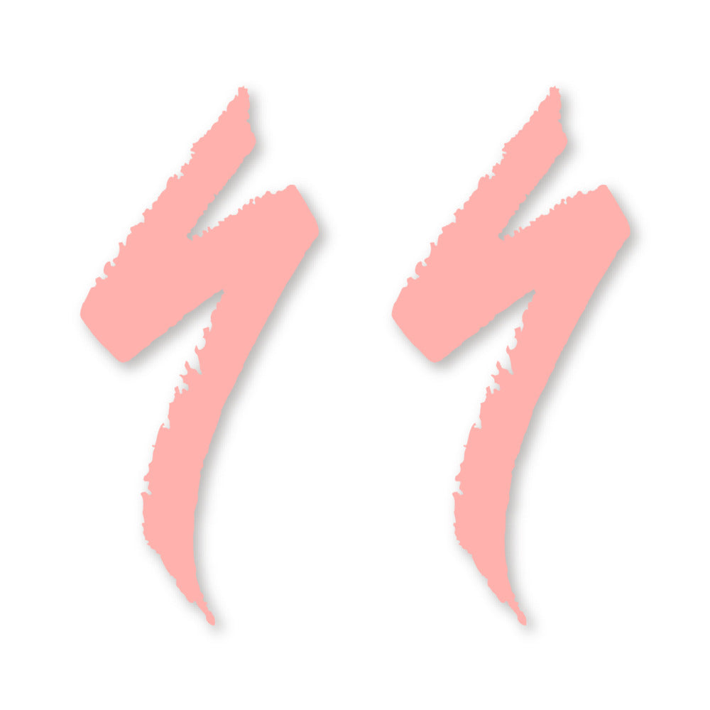 Stickers for Specialized Frame Logos vinyl decals - Salmon Pink