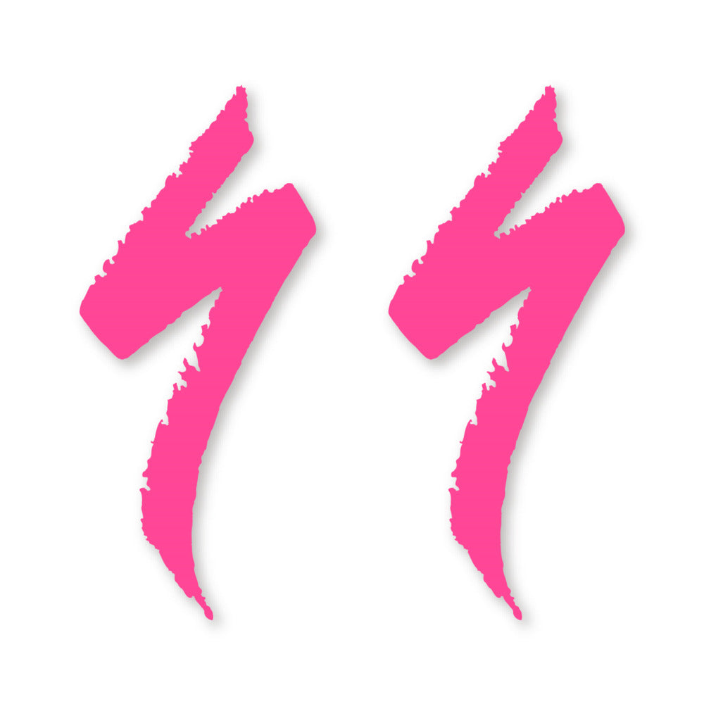 Stickers for Specialized Frame Logos vinyl decals - Bubblegum Pink