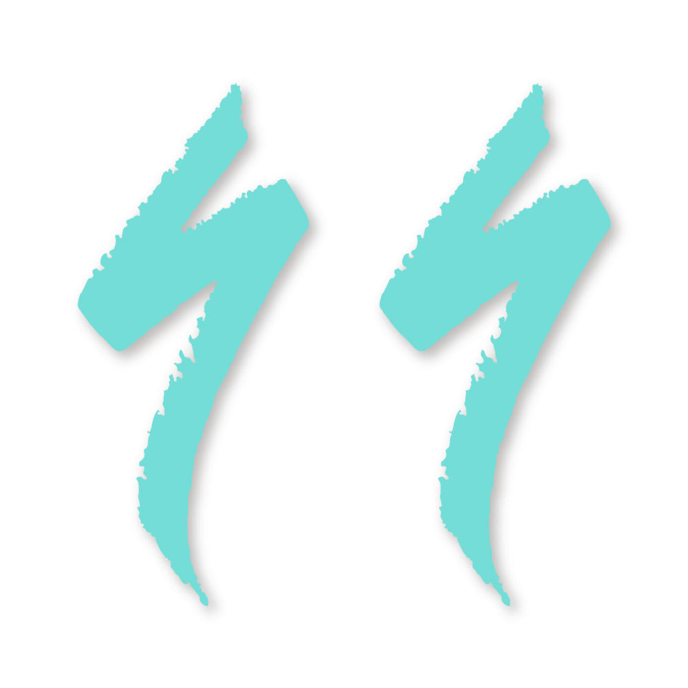 Stickers for Specialized Frame Logos vinyl decals - Blue Green