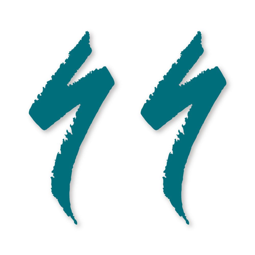 Stickers for Specialized Frame Logos vinyl decals - Dark Turquoise