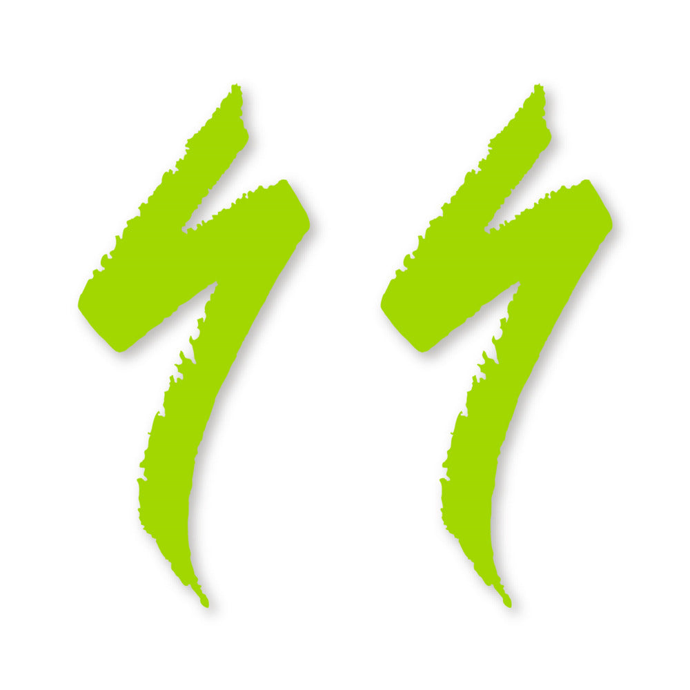 Stickers for Specialized Frame Logos vinyl decals - Lime Green