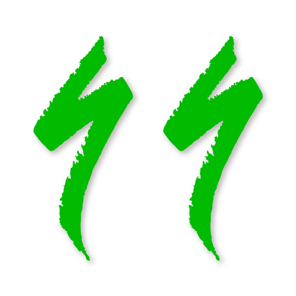 Stickers for Specialized Frame Logos vinyl decals - Grass Green