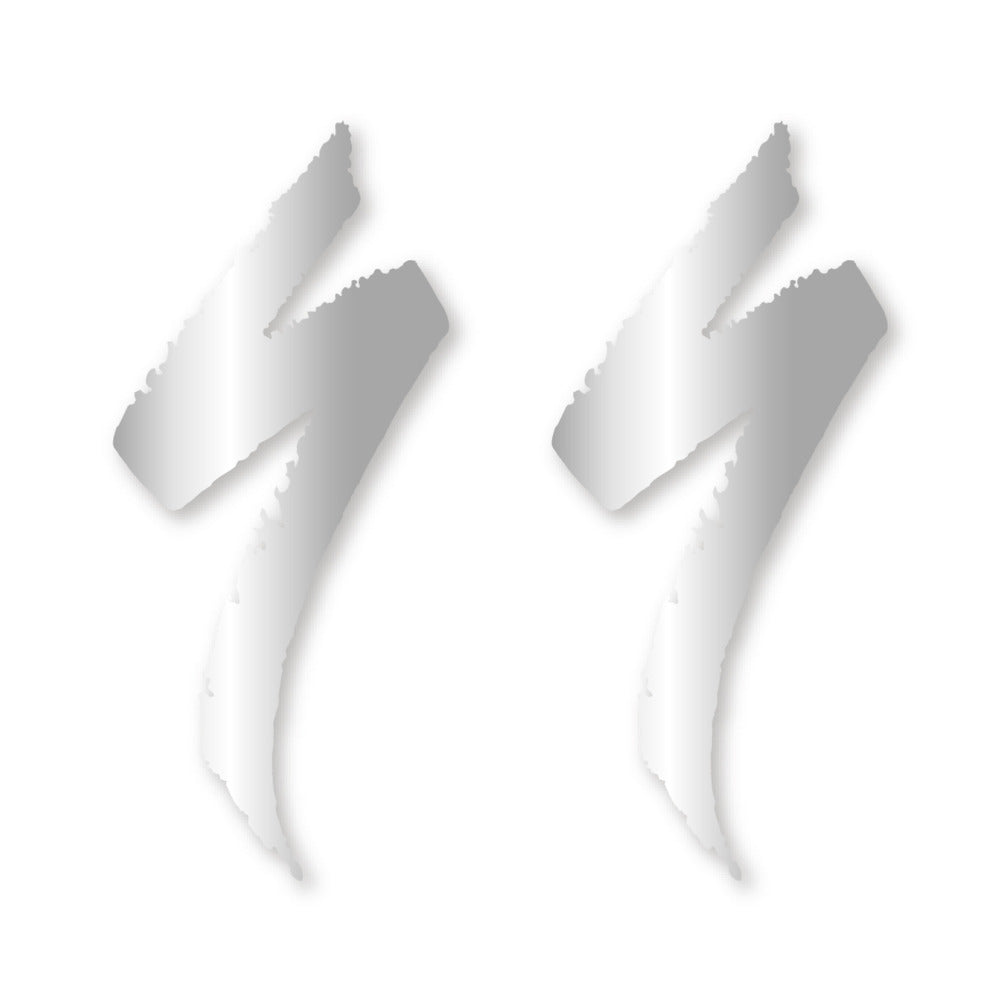 Stickers for Specialized Frame Logos vinyl decals - Light Silver