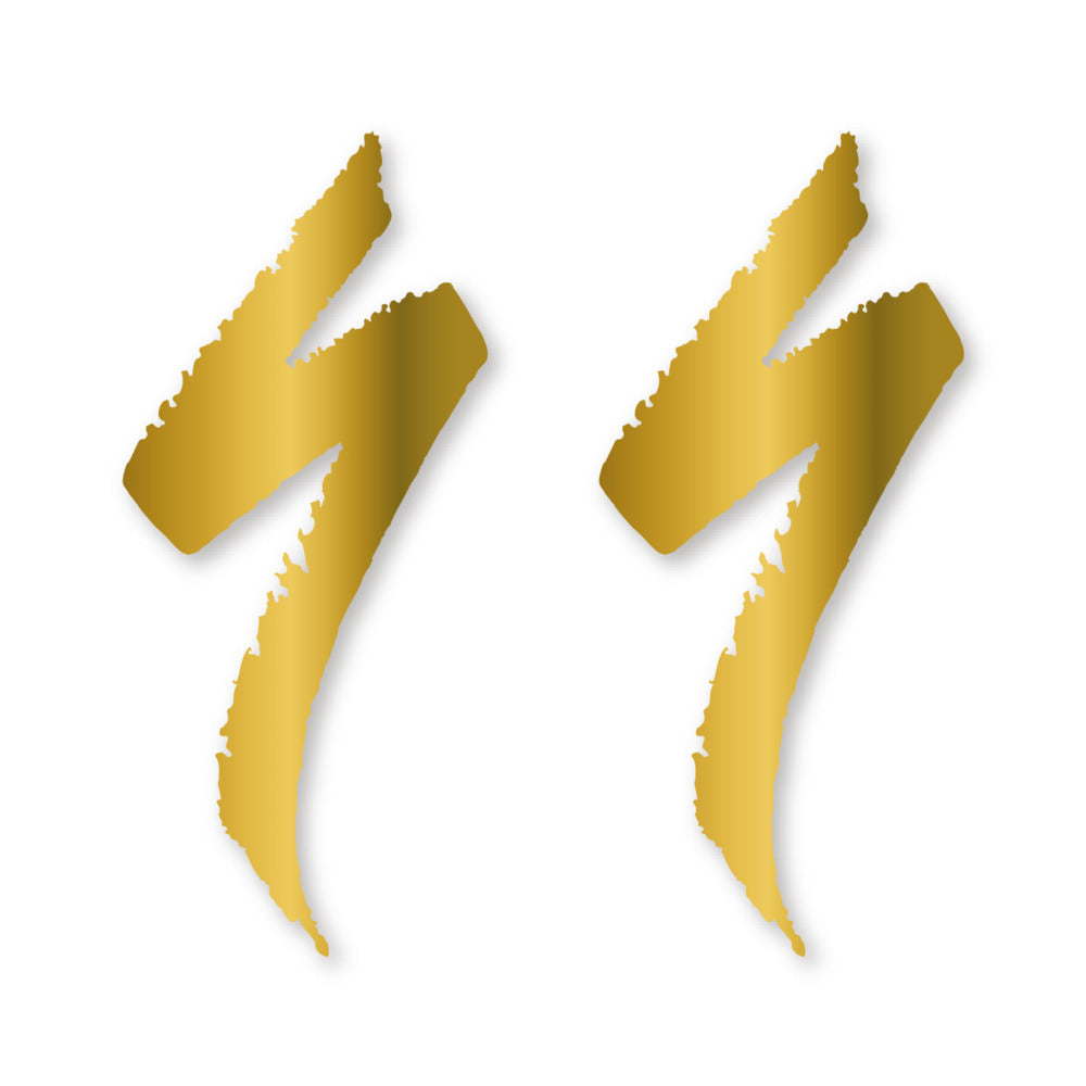 Stickers for Specialized Frame Logos vinyl decals - Gold