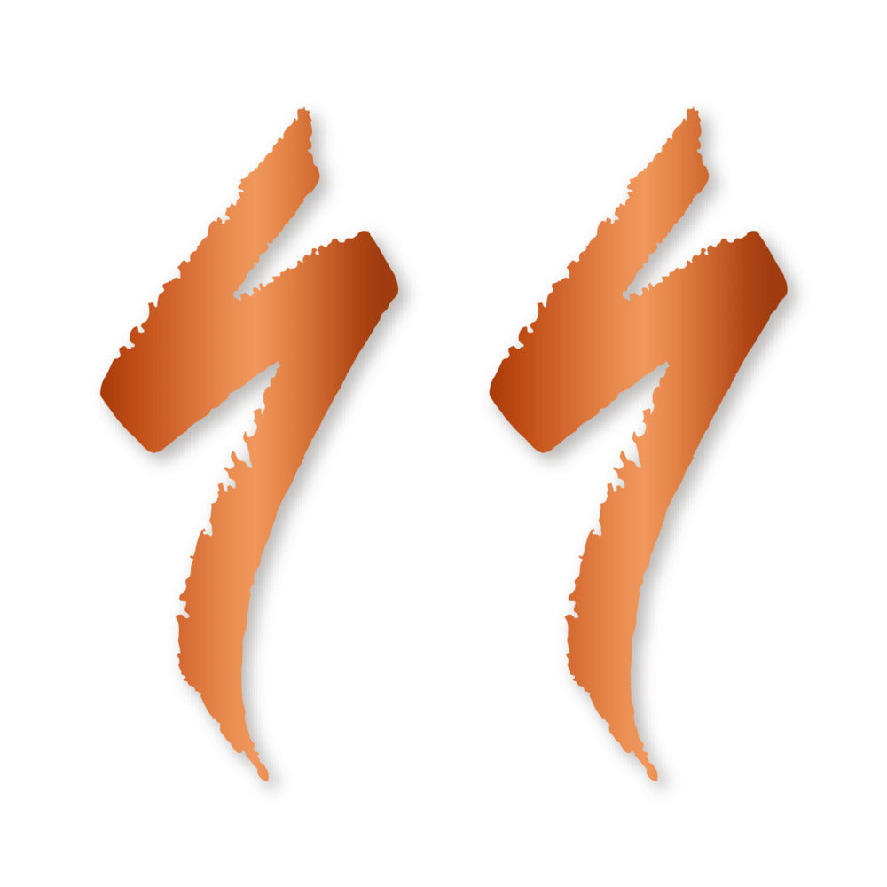 Stickers for Specialized Frame Logos vinyl decals - Bronze