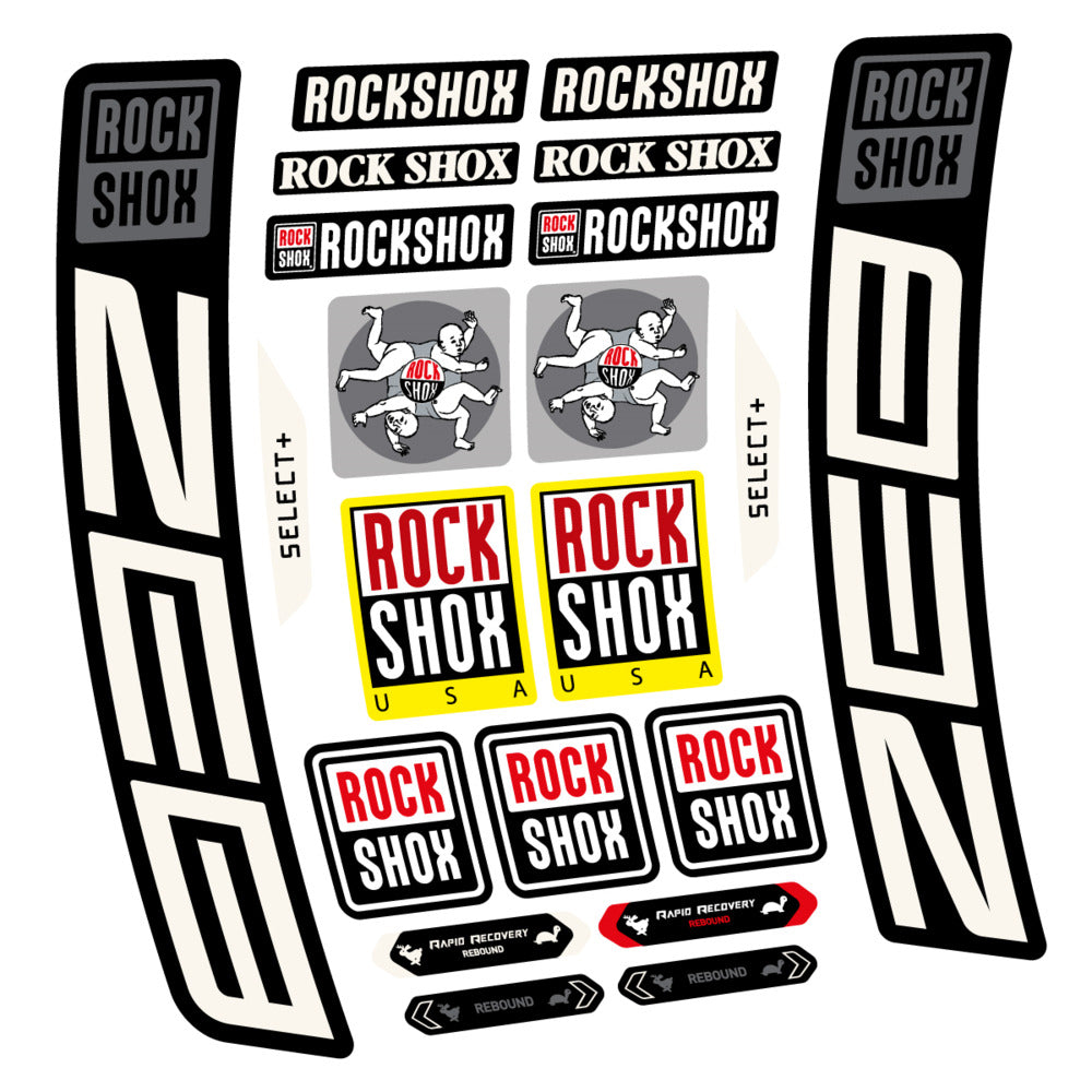 Decal RockShox ZEB Select+ 2027, Fork 29" 38mm, bike sticker vinyl