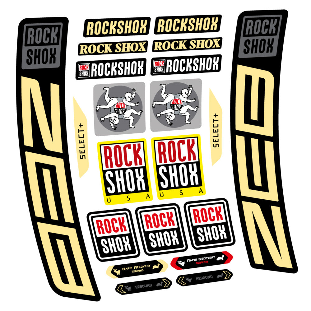Decal RockShox ZEB Select+ 2027, Fork 29" 38mm, bike sticker vinyl