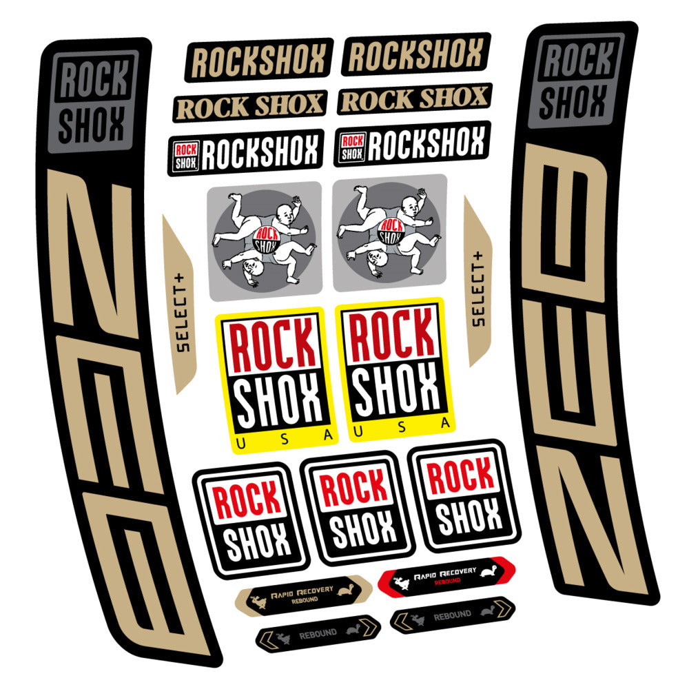 Decal RockShox ZEB Select+ 2027, Fork 29" 38mm, bike sticker vinyl