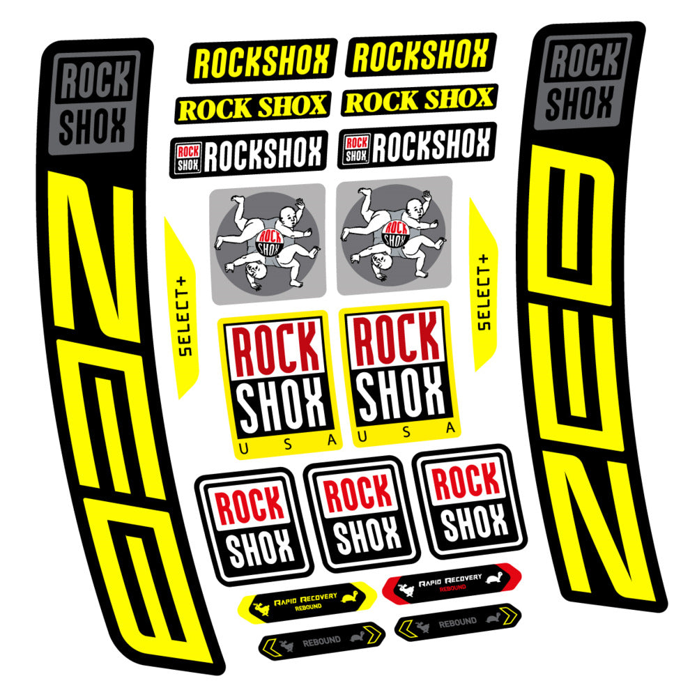 Decal RockShox ZEB Select+ 2027, Fork 29" 38mm, bike sticker vinyl