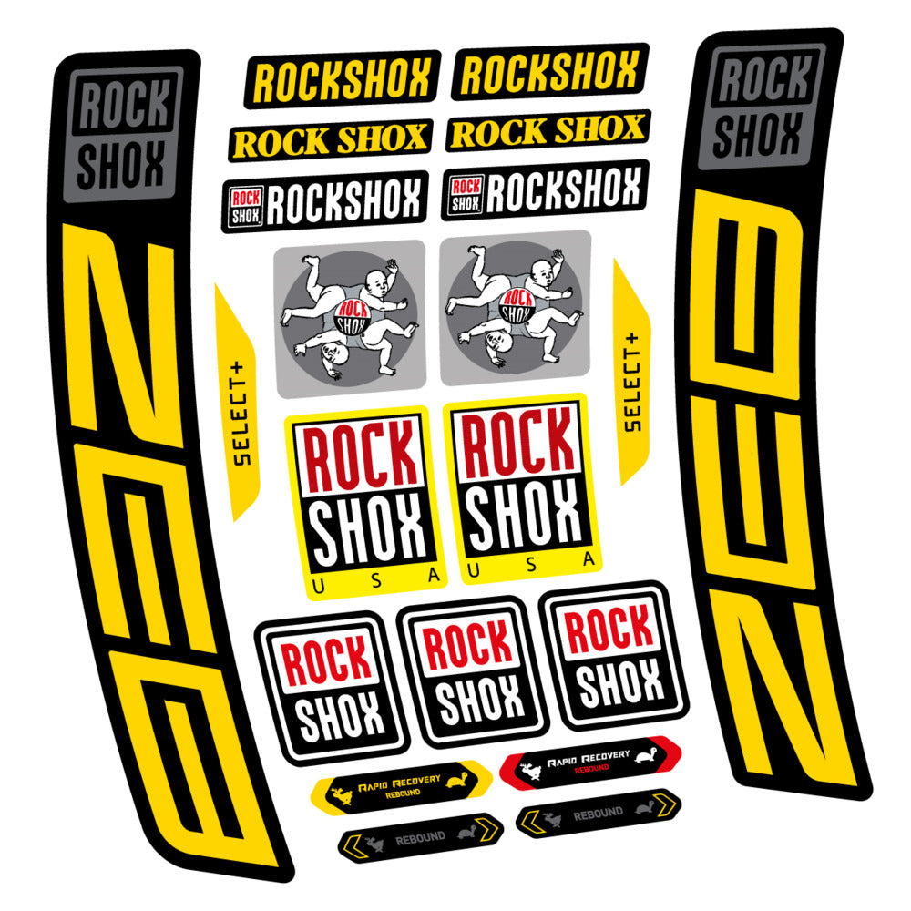Decal RockShox ZEB Select+ 2027, Fork 29" 38mm, bike sticker vinyl