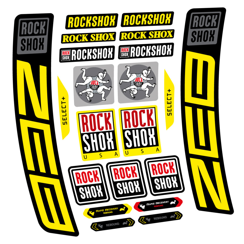 Decal RockShox ZEB Select+ 2027, Fork 29" 38mm, bike sticker vinyl