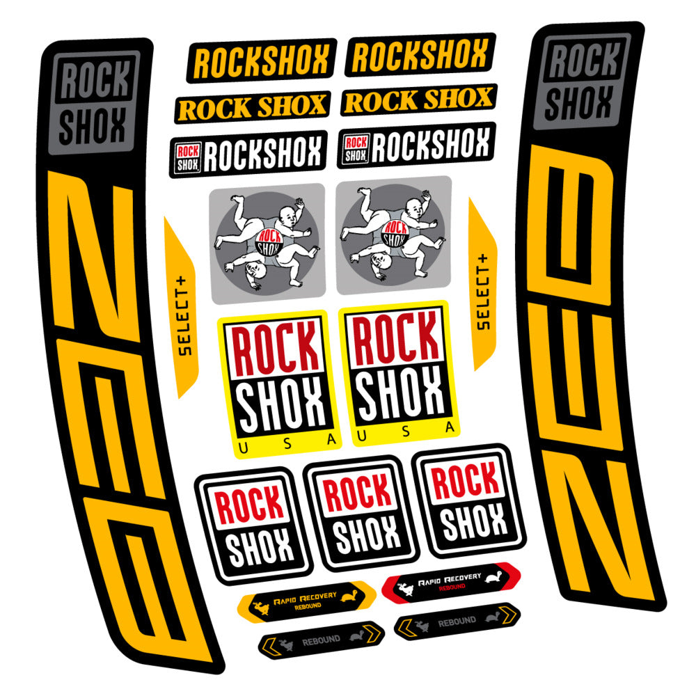 Decal RockShox ZEB Select+ 2027, Fork 29" 38mm, bike sticker vinyl