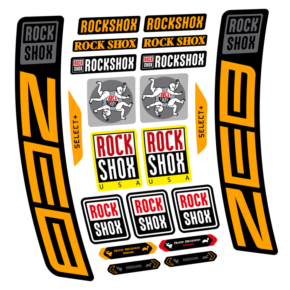 Decal RockShox ZEB Select+ 2027, Fork 29" 38mm, bike sticker vinyl