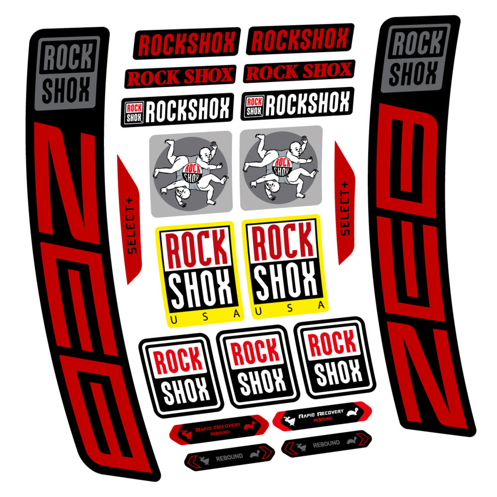 Decal RockShox ZEB Select+ 2027, Fork 29" 38mm, bike sticker vinyl