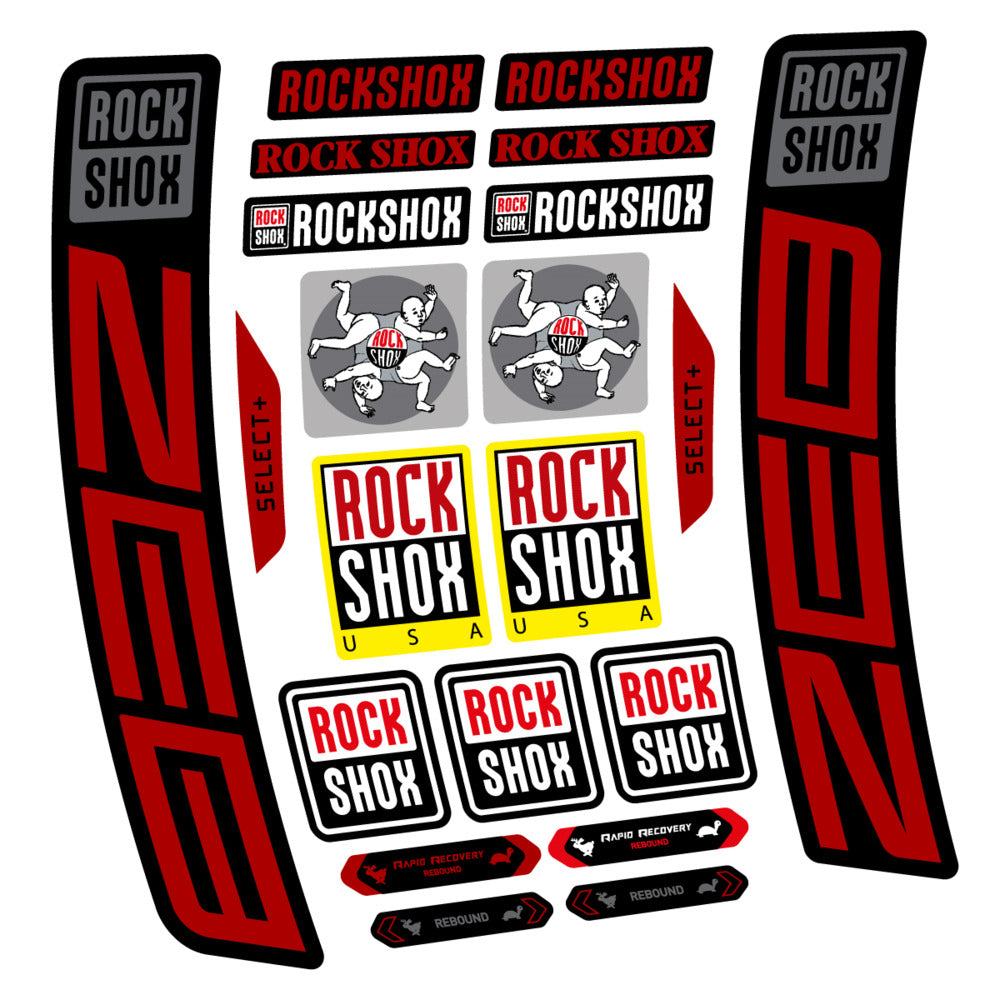 Decal RockShox ZEB Select+ 2027, Fork 29" 38mm, bike sticker vinyl