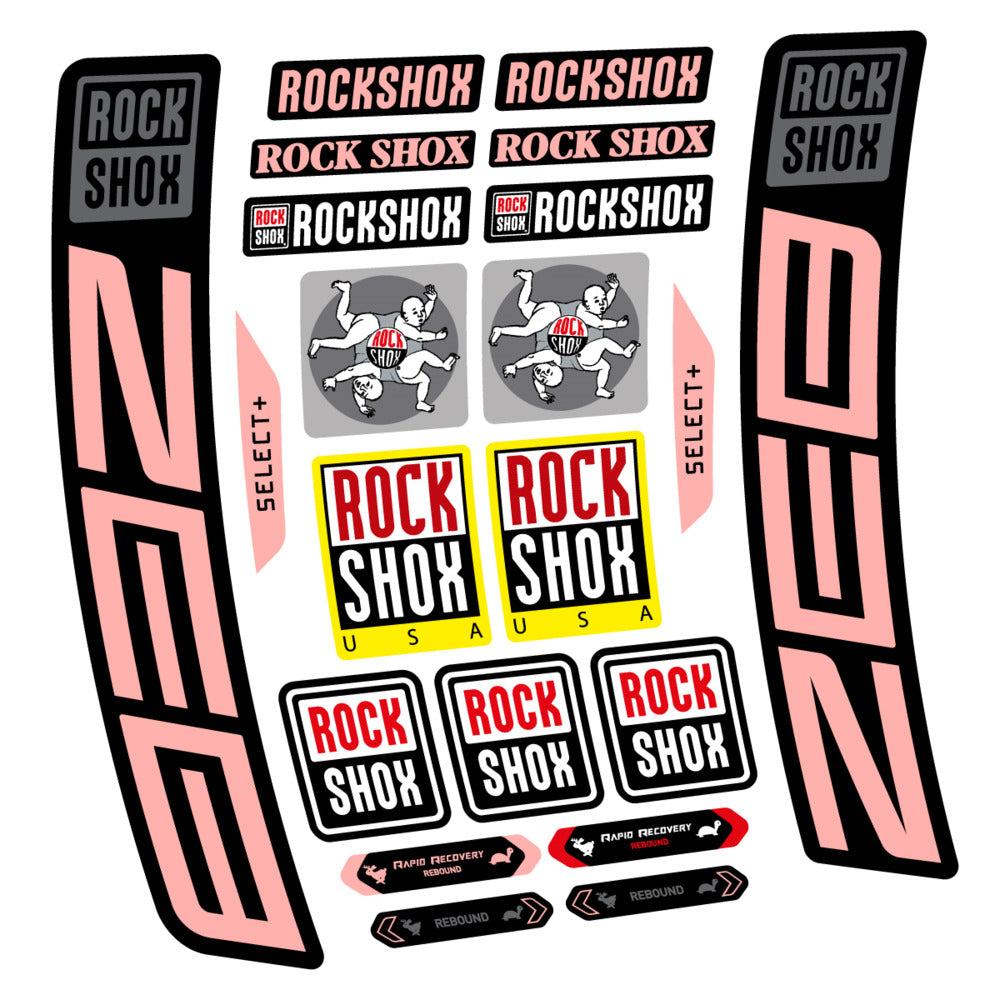 Decal RockShox ZEB Select+ 2027, Fork 29" 38mm, bike sticker vinyl