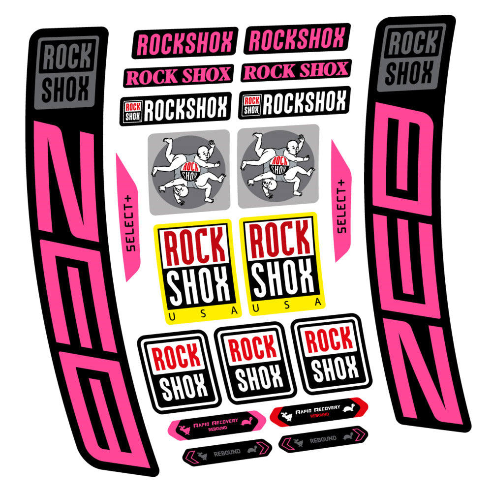Decal RockShox ZEB Select+ 2027, Fork 29" 38mm, bike sticker vinyl