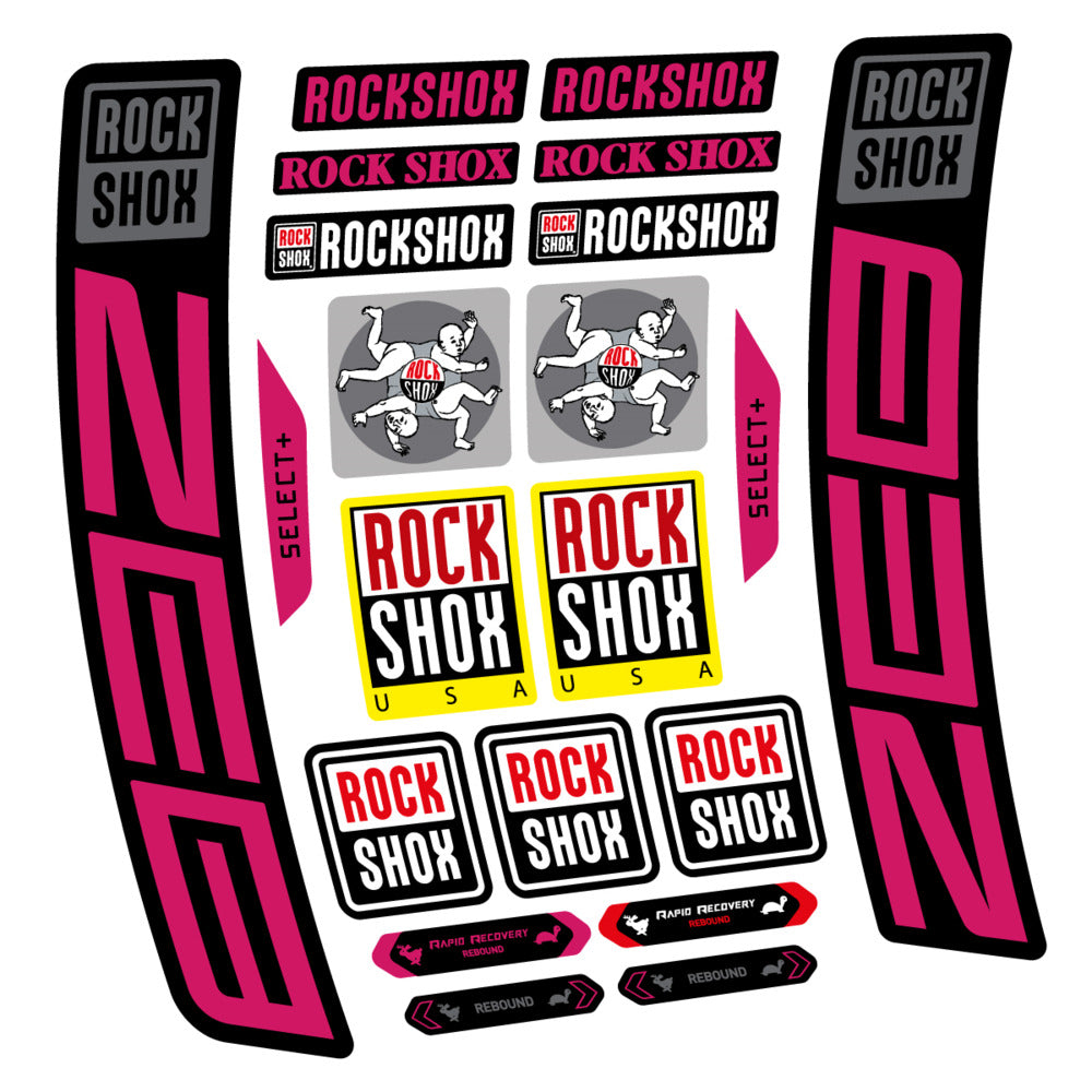 Decal RockShox ZEB Select+ 2027, Fork 29" 38mm, bike sticker vinyl