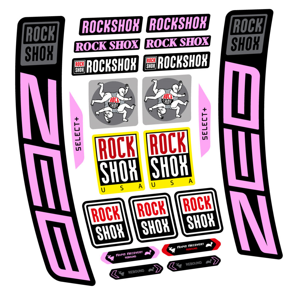 Decal RockShox ZEB Select+ 2027, Fork 29" 38mm, bike sticker vinyl