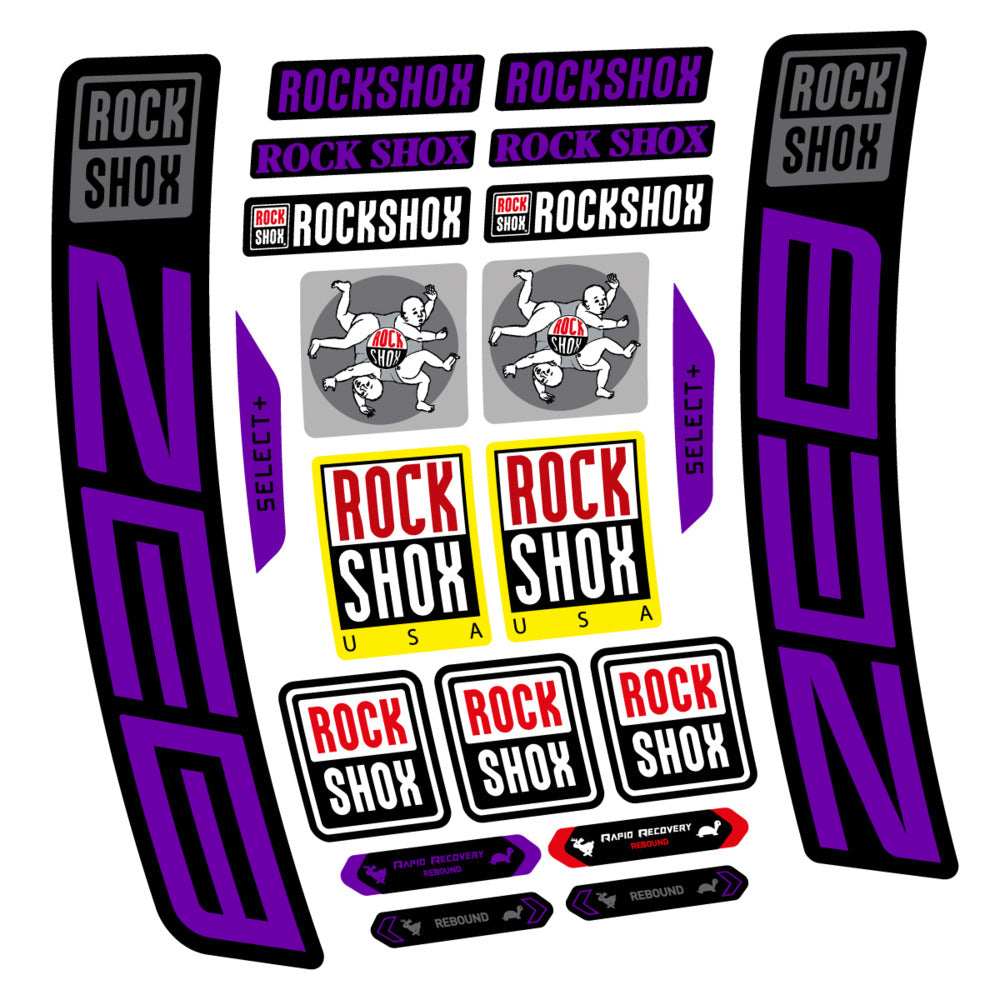 Decal RockShox ZEB Select+ 2027, Fork 29" 38mm, bike sticker vinyl