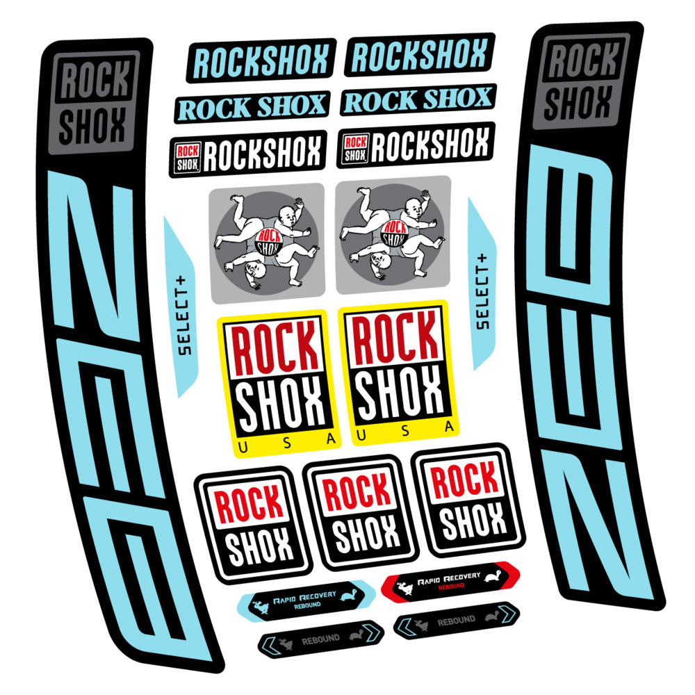 Decal RockShox ZEB Select+ 2027, Fork 29" 38mm, bike sticker vinyl