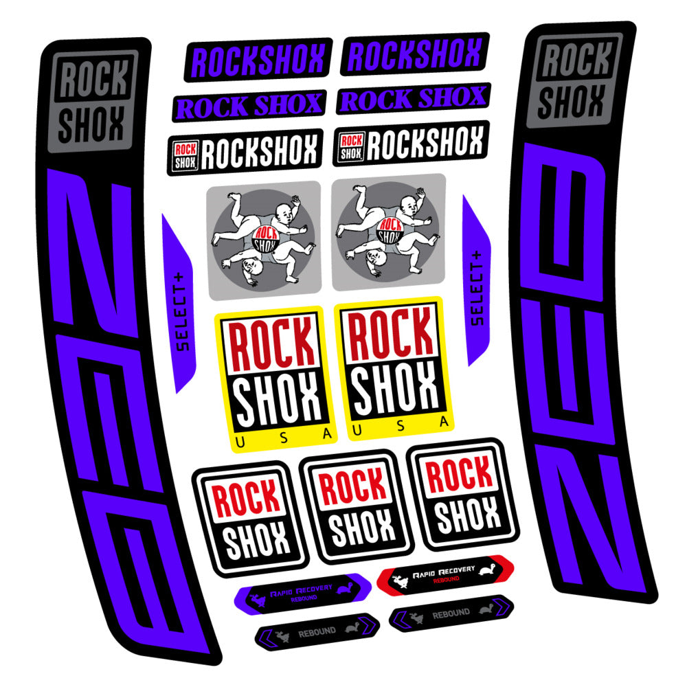 Decal RockShox ZEB Select+ 2027, Fork 29" 38mm, bike sticker vinyl