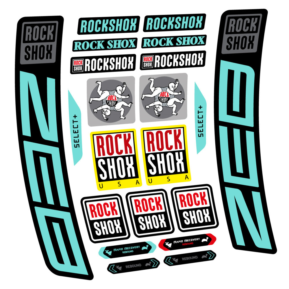Decal RockShox ZEB Select+ 2027, Fork 29" 38mm, bike sticker vinyl