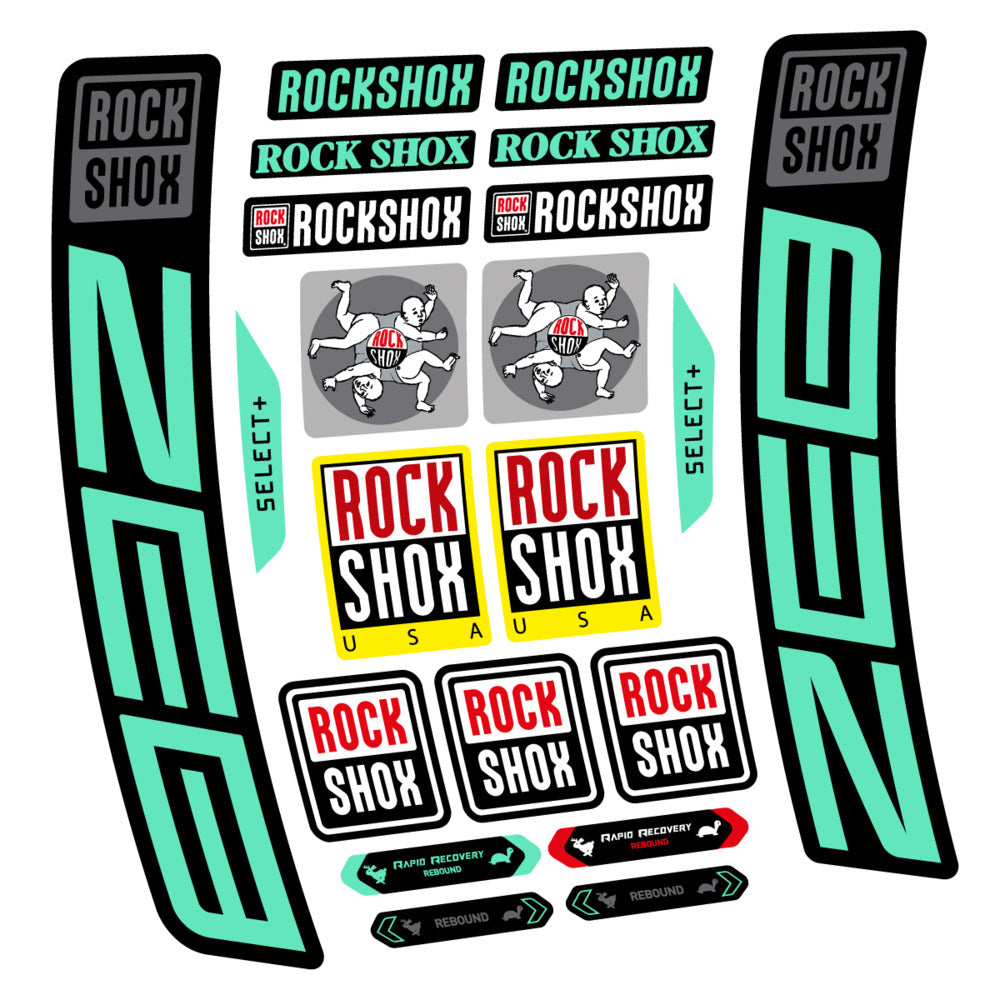 Decal RockShox ZEB Select+ 2027, Fork 29" 38mm, bike sticker vinyl