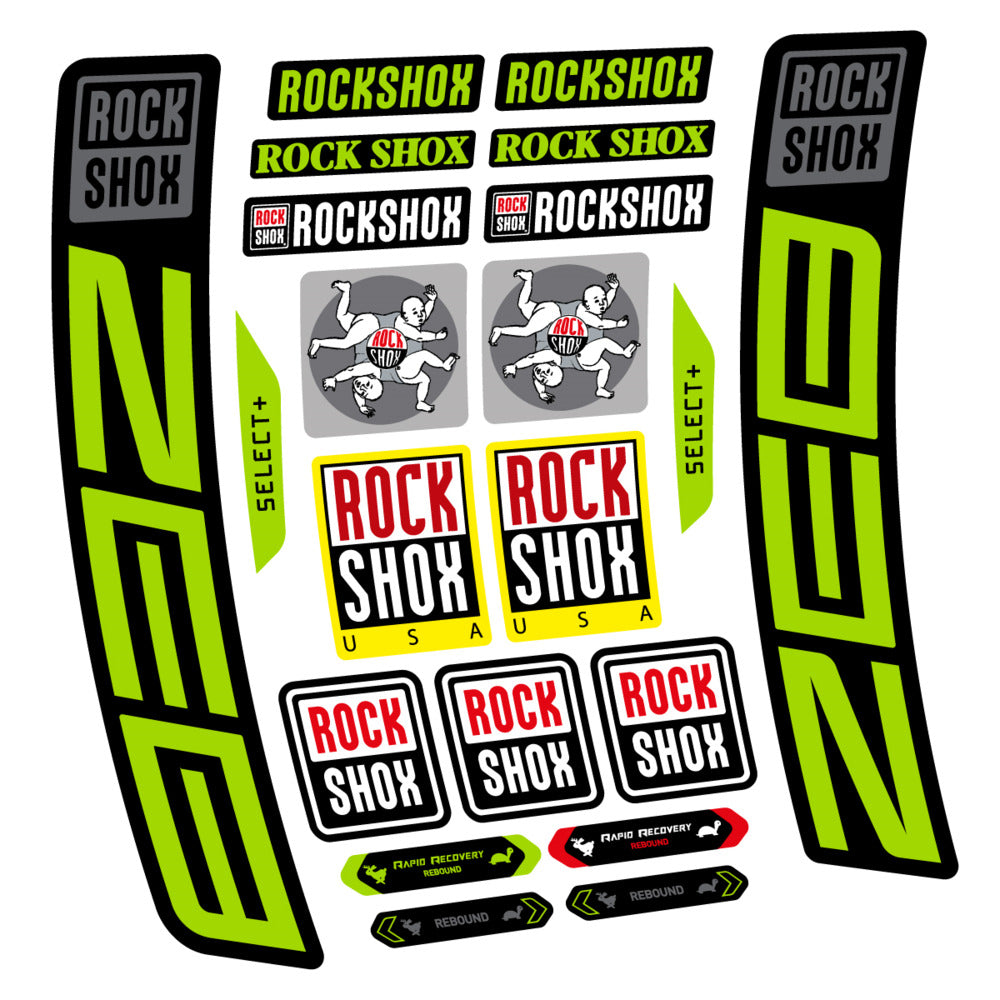 Decal RockShox ZEB Select+ 2027, Fork 29" 38mm, bike sticker vinyl