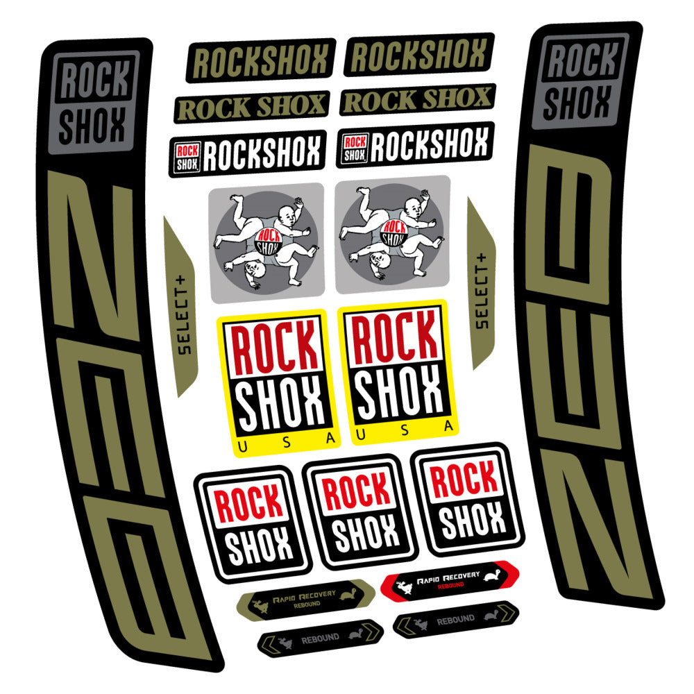 Decal RockShox ZEB Select+ 2027, Fork 29" 38mm, bike sticker vinyl
