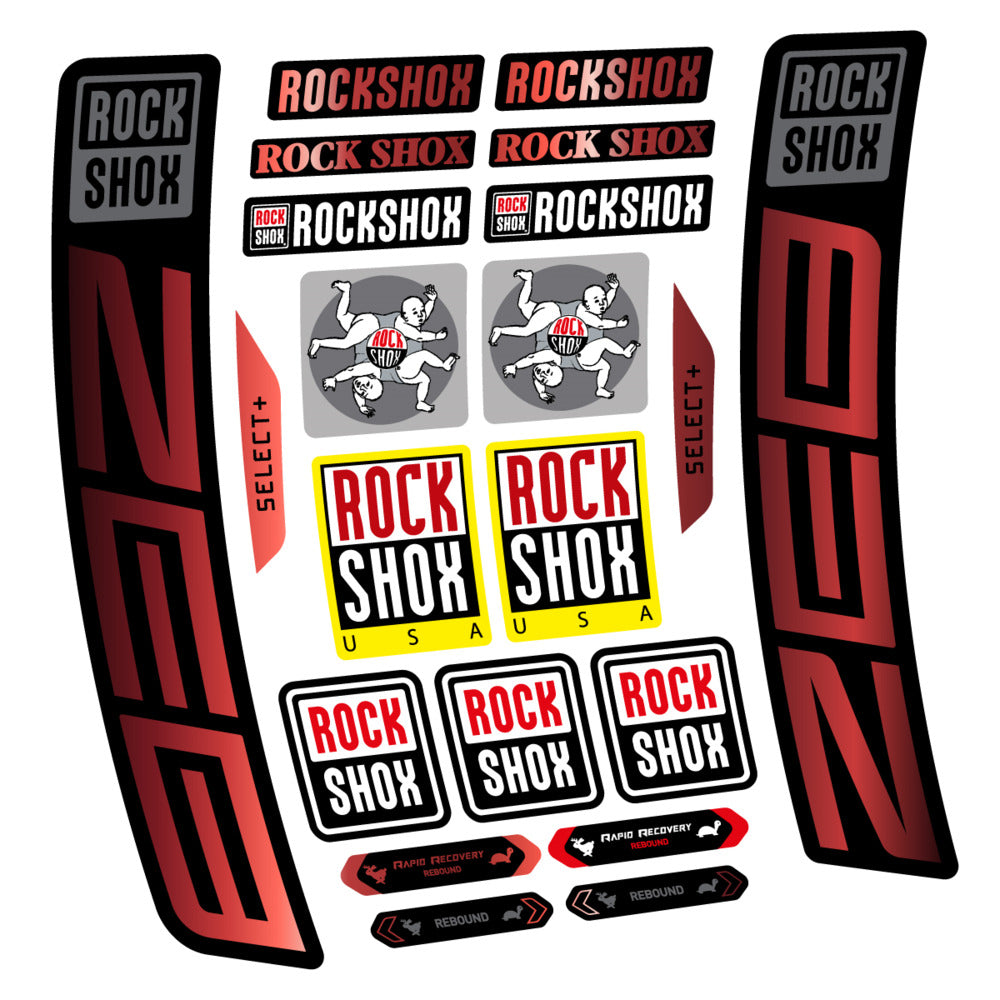 Decal RockShox ZEB Select+ 2027, Fork 29" 38mm, bike sticker vinyl