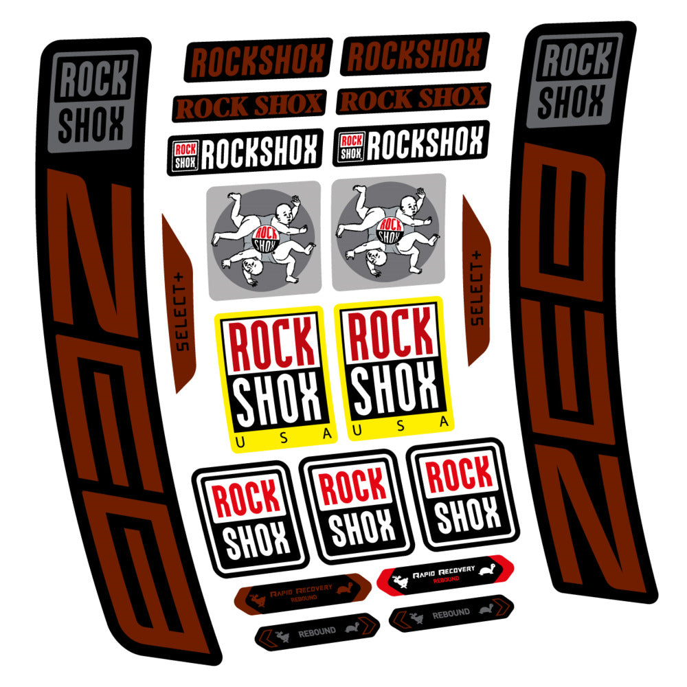 Decal RockShox ZEB Select+ 2027, Fork 29" 38mm, bike sticker vinyl