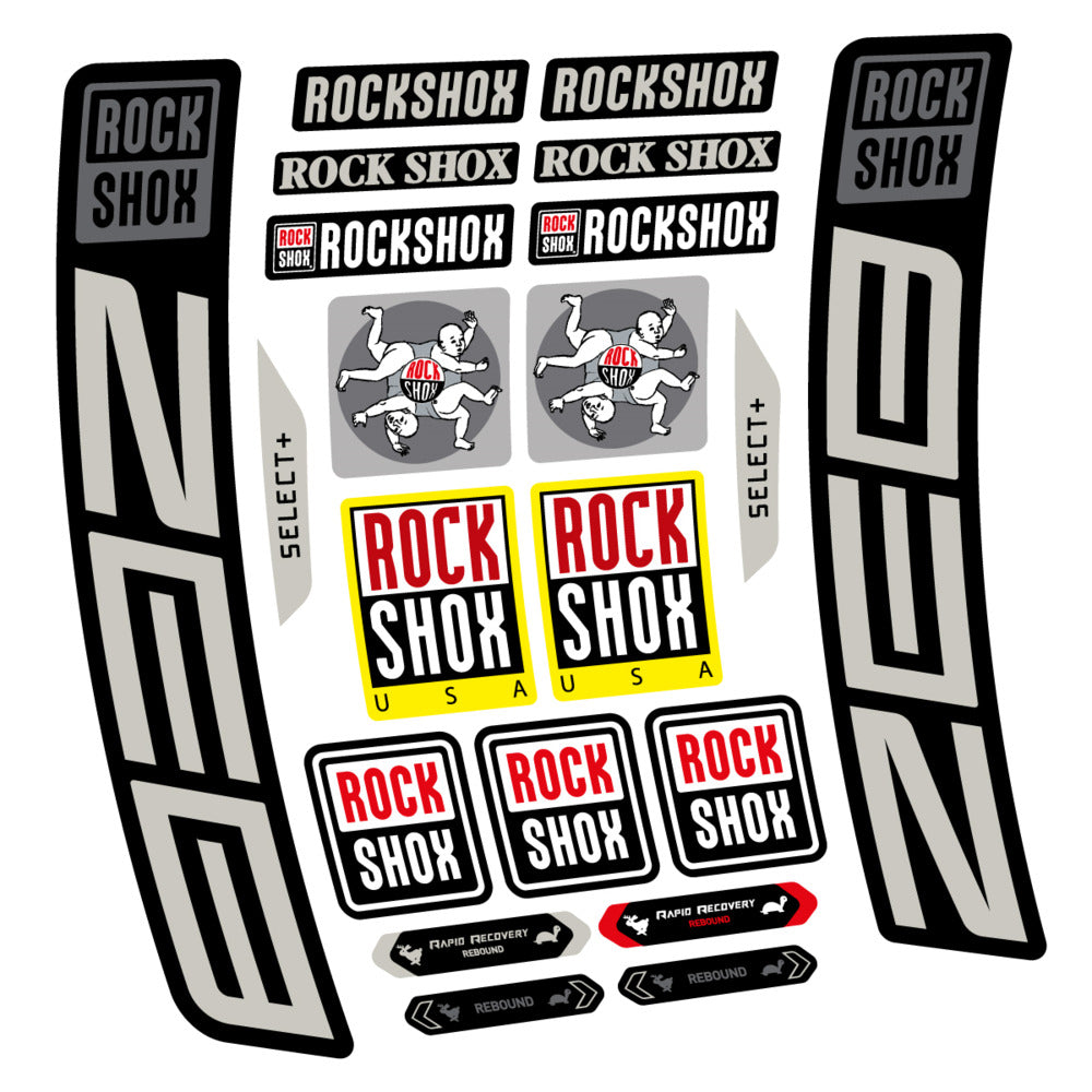 Decal RockShox ZEB Select+ 2027, Fork 29" 38mm, bike sticker vinyl