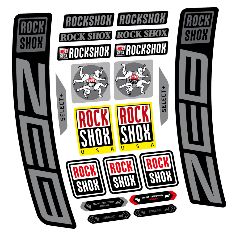 Decal RockShox ZEB Select+ 2027, Fork 29" 38mm, bike sticker vinyl